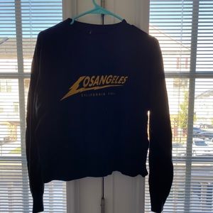 long sleeve crop top